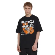 Koszulki męskie - Cropp - Czarny T-shirt z nadrukiem - Czarny - miniaturka - grafika 1