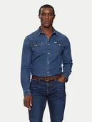 Koszule męskie - Guess Koszula jeansowa M4YH02 D3PF6 Granatowy Classic Fit - miniaturka - grafika 1