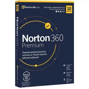 Symantec Norton 360 Premium 10st 12m - Programy antywirusowe - miniaturka - grafika 1