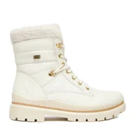 Botki damskie - Trzewiki Remonte CEO-D0C77-80 Biały - miniaturka - grafika 1