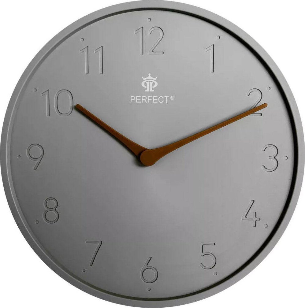 Perfect Zegar ścienny Perfect PE FX-5812 szary 28 cm
