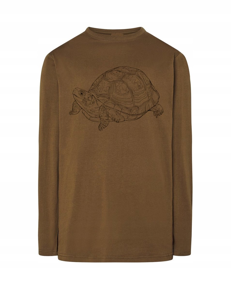 Longsleeve męski nadruk zwierzę ŻÓŁW r.XS