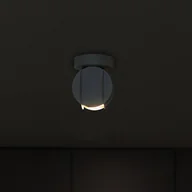 Lampy sufitowe - Reflektor sufitowy GAMBIT, czarny, Ø 10 cm, metal, GU10 GAMBIT HELAM, czarny, salon / jadalnia, metal, nowoczesny - miniaturka - grafika 1