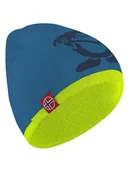 Czapki dla dzieci - Trollkids Dwustronna czapka beanie "Troll" w kolorze niebiesko-żółtym - miniaturka - grafika 1