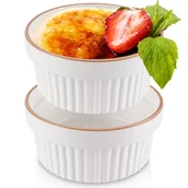 Naczynia żaroodporne - Miseczki do zapiekania, kokilki, porcelanowe białe 2 szt. 275 ml - miniaturka - grafika 1
