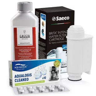 Zestaw Do Saeco Philips, Intenza+, Odkamieniacz CA6700/00 250ml, Tabletki Czyszczące Cleaneo 10 szt. - Akcesoria i części do ekspresów do kawy - miniaturka - grafika 1