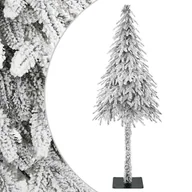 Choinki - vidaXL Sztuczna choinka Biały 58 x 58 x 120 cm Plastik i metal - miniaturka - grafika 1