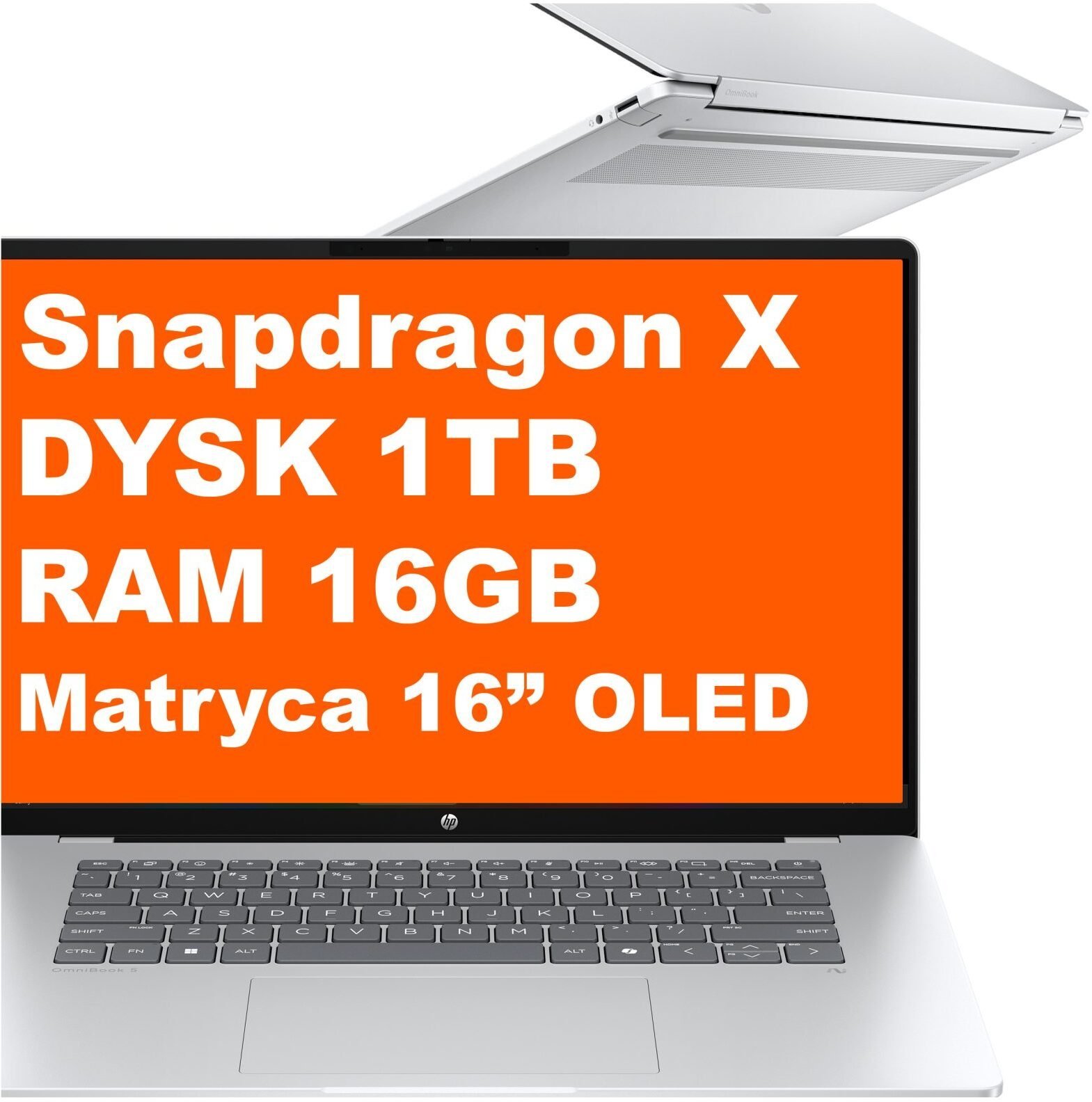 HP OmniBook 5 16-bf0002nax / D77GCEA / Snapdragon / 16GB / 512GB / Adreno / 16