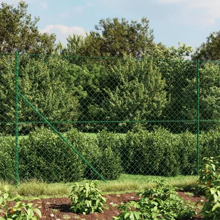 vidaXL Ogrodzenie z siatki, z kotwami, zielone, 2x10 m - Ogrodzenia - miniaturka - grafika 1