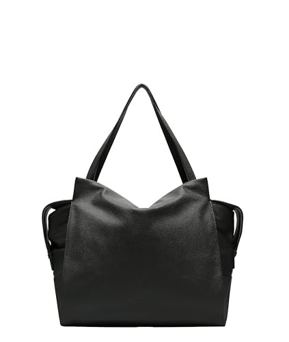 Liebeskind Berlin damskie L Lou SMALL Pebble Tote, czarne, czarny