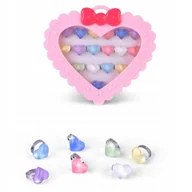 Biżuteria dla dzieci - Serce Pierścionki Dla Dziewczynek Walentynki Dzień Kobiet Zestaw 36Szt - miniaturka - grafika 1