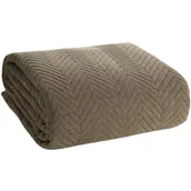 Narzuty - Narzuta EUROFIRANY Len 220 x 240 cm Ciemnobeżowy - miniaturka - grafika 1