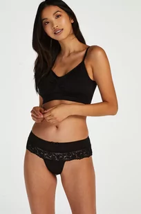Hunkemöller Stringi bokserki Paris Czarny - Majtki damskie - miniaturka - grafika 1