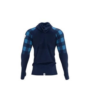 COMPRESSPORT Termiczna bluza biegowa 3D Thermo Hoodie UTMB 2021 niebieska - Bluzy sportowe męskie - miniaturka - grafika 4