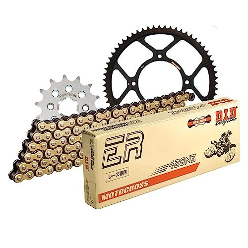Zestaw łańcuchów DID stal 428NZ / 140 zapięcie na klips do Beta RR LC Enduro Motard 125 ccm rok prod. 2011-2014