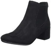 Botki damskie - Rieker Damskie botki 70284, Black Black 70284 00, 39 EU - miniaturka - grafika 1