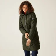 Kurtki damskie - Regatta Damska Kurtka Parka Ocieplana Fritha Iii Zielony, Rozmiar: 46 - miniaturka - grafika 1