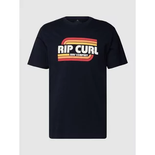 Koszulki męskie - T-shirt z nadrukiem z logo - Rip Curl - grafika 1