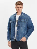 Kurtki męskie - Pepe Jeans Kurtka jeansowa Young Bandana PM402673 Niebieski Regular Fit - miniaturka - grafika 1