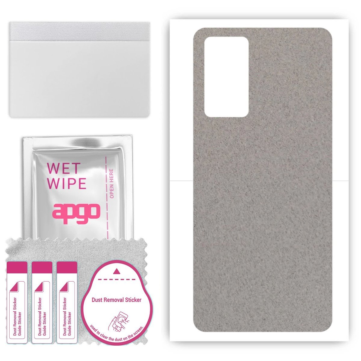 Folia naklejka skórka strukturalna na TYŁ Zamsz do Realme X7 Pro - Zamsz Szary - apgo SKINS