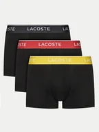 Majtki męskie - Lacoste Komplet 3 par bokserek 5H1297 Czarny - miniaturka - grafika 1