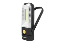 Lampy stojące - Lampa wielofunkcyjna LED TS-1843 2w1 latarka 2x1LED 1W, lampa 1LED 3W, COB, 3xAAA, czarna. (1LM) - miniaturka - grafika 1