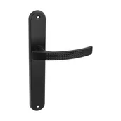 Klamki - Klamka AMB Argo długi szyld, czarna - miniaturka - grafika 1