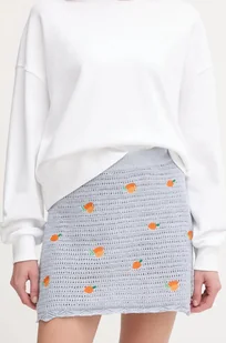 Pepe Jeans spódnica bawełniana OLAYA SKIRT kolor niebieski mini ołówkowa PL901212 - Spódnice - miniaturka - grafika 1