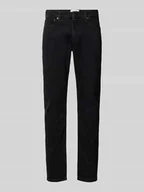 Spodnie męskie - Jeansy o kroju slim fit z 5 kieszeniami - miniaturka - grafika 1