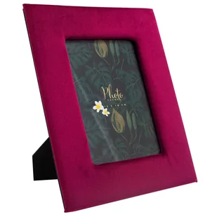Ramka dekoracyjna Velvet czerwona 20x25 (13x18) - Ramki na zdjęcia - miniaturka - grafika 1