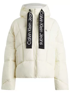 Calvin Klein Kurtka pikowana w kolorze kremowym - Kurtki damskie - miniaturka - grafika 1