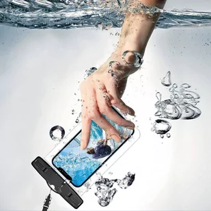 Tech-Protect UNIVERSAL WATERPROOF CASE BLACK/CLEAR - Etui i futerały do telefonów - miniaturka - grafika 4