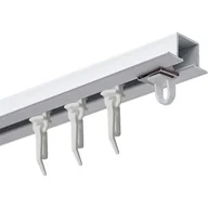 Karnisze - Szyna sufitowa DECASTYL MS Zero z agrafkami pojedyncza 400 cm Biały - miniaturka - grafika 1