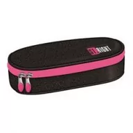 Piórniki - St. Majewski Piórnik saszetka usztywniona Black Glitter - miniaturka - grafika 1