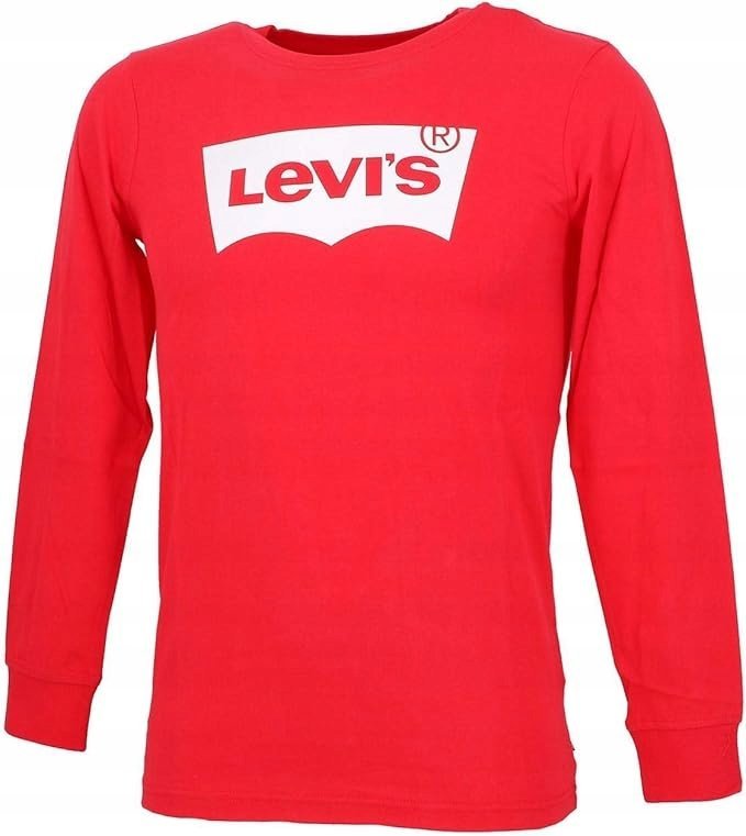 LEVI'S CZERWONA BLUZKA DZIECIĘCA Z DŁUGIM RĘKAWEM Z LOGO 68 J7A