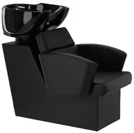 Myjki fryzjerskie - Myjnia myjka fryzjerska barberska Lily do salonu fryzjerskiego barberskiego ruchoma misa ceramiczna armatura bateria słuchawka - miniaturka - grafika 1