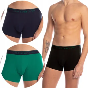LAMA Bokserki Męskie Szorty Bawełniane 3-PAK - L - Majtki męskie - miniaturka - grafika 1