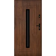 Drzwi zewnętrzne - Pantor Drzwi zewnętrzne wejściowe Ozyrys Black orzechowe 90 lewe - miniaturka - grafika 1