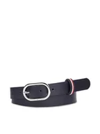 Paski - Tommy Hilfiger Pasek Damski Chic 2.5 Corp AW0AW16169 Granatowy - miniaturka - grafika 1