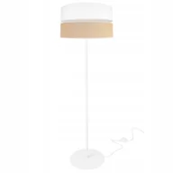 Lampy stojące - Lampa Podłogowa Stojąca Metal Abażur 40CM Biały - miniaturka - grafika 1