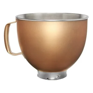KitchenAid Dzieża Inox 4,8 l złocista do mikserów 5KSM5SSEVG - Akcesoria i części AGD - miniaturka - grafika 1