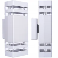 Lampy ogrodowe - Lampa elewacyjna LED zewnętrzna kinkiet ogrodowy 2xGU10 aluminium IP54 - miniaturka - grafika 1