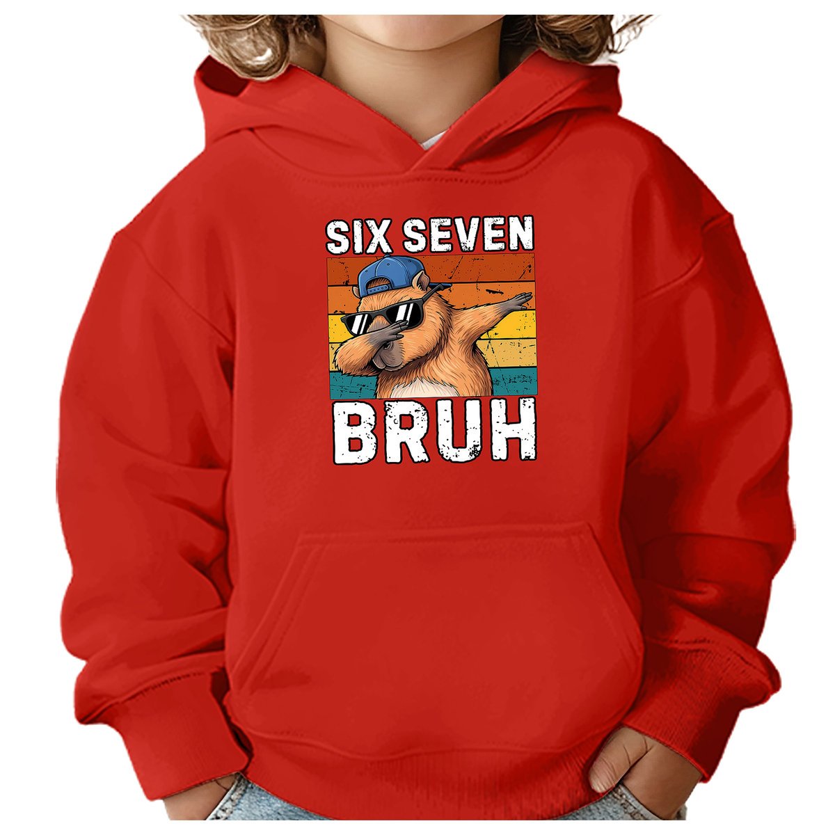 BLUZA DZIECIĘCA 67 SIX SEVEN VIRAL CAPYBARA 134-140 CHŁOPIĘCA DZIEWCZĘCA