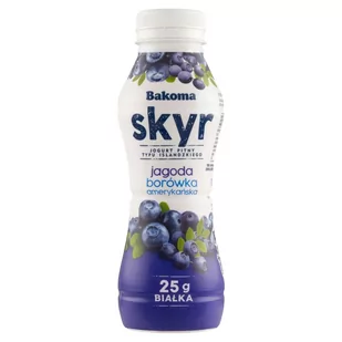 Bakoma Jogurt pitny typu islandzkiego skyr jagoda borówka amerykańska 300 g - Kefiry, jogurty, maślanki - miniaturka - grafika 1