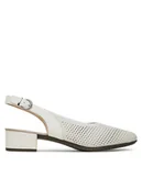 Sandały damskie - Rieker Sandały 47066-80 Biały - miniaturka - grafika 1