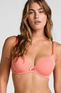 Biustonosze - Hunkemöller Biustonosz usztywniany z fiszbinami Plunge Różowy - miniaturka - grafika 1