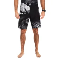 Spodnie sportowe męskie - Venum Fightshorts Spodenki MMA Gorilla Jungle Black/White - miniaturka - grafika 1