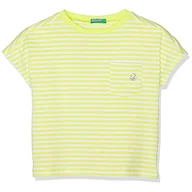 Koszulki dla dziewczynek - Koszulka dziewczęca United Colors of Benetton bawełniana w paski-80 - miniaturka - grafika 1