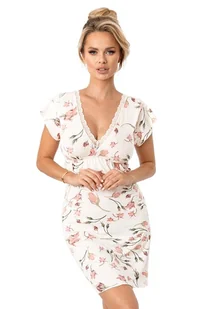 Damska koszula nocna Amaris w kwiaty XL - Bielizna nocna - miniaturka - grafika 1