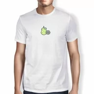 Koszulki męskie - Green Fish, Basic męski T-shirt, 100% bawełna, Regular Fit, Digital Icon Printed, rozmiar: XL, kolor: biały, biały, XL - miniaturka - grafika 1